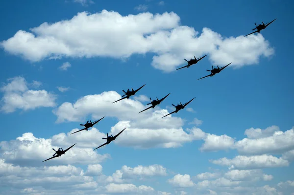 해상스 Supermarine Spitfire 공군과 연합국들이 전투기이다 — 스톡 사진