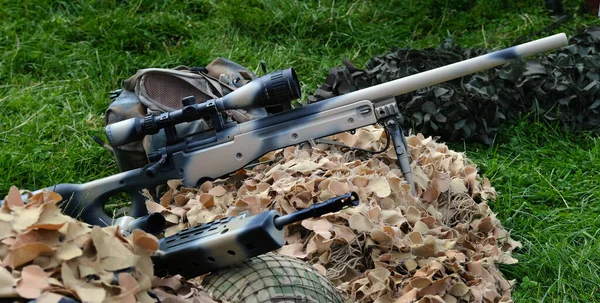 British Army Sniper Rifle — Stock Photo, Image