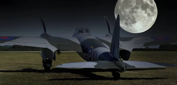 Die Havilland Mosquito Ist Ein Britisches Zweimotoriges Schulterflügeliges Mehrzweckkampfflugzeug Das — Stockfoto