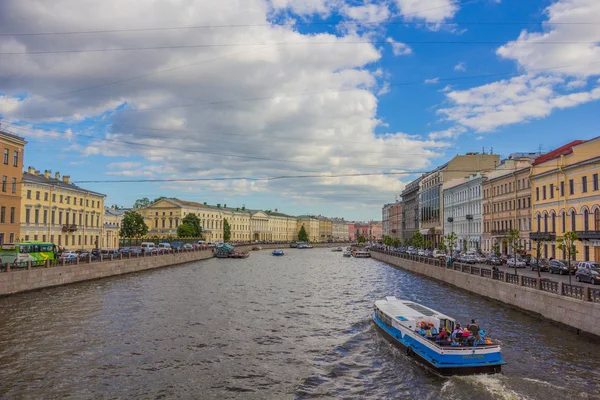 Prachtige canal in Sint-petersburg Stockfoto