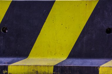 Close-Up inşaat barikat altında yol engeli