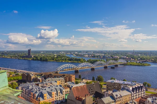 La vista dall'alto di Riga — Foto Stock