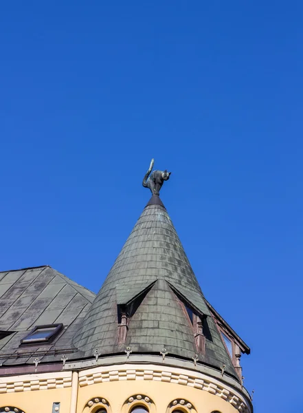 Das Katzenhaus in Riga. Lettland — Stockfoto