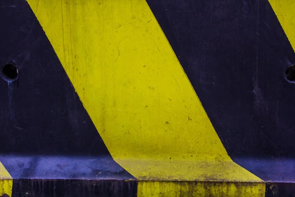 Close-up of road block, under construction barricade — Stock Photo, Image