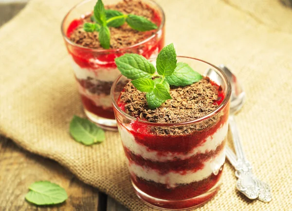 Aardbei dessert — Stockfoto