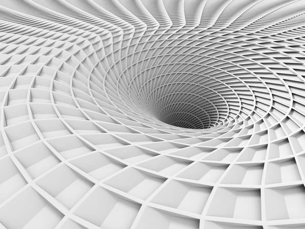 Abstract White Tunnel Hole — Stock Photo, Image