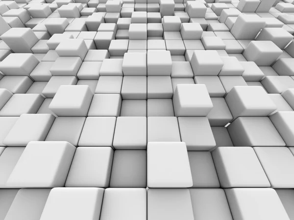 White Cubes muur — Stockfoto