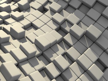 Soyut 3d blokları Cubes