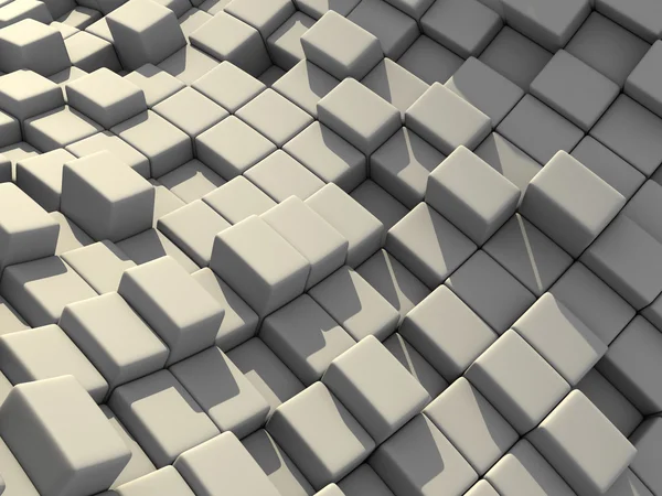 Abstrato 3d cubos blocos — Fotografia de Stock