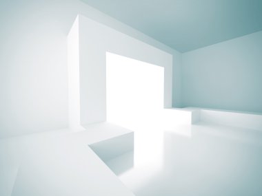 Fütüristik tasarım mimari arka plan