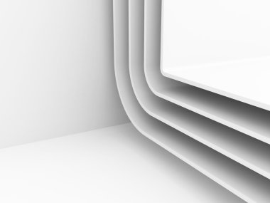 Beyaz mimari tasarım arka plan