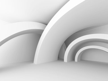 Fütüristik hafif tasarım mimari arka plan