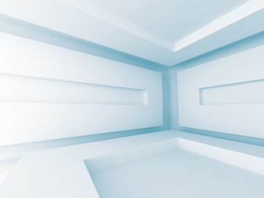 Fütüristik boş iç mimari