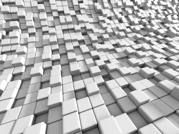 Abstrato branco cubos blocos fundo — Fotografia de Stock