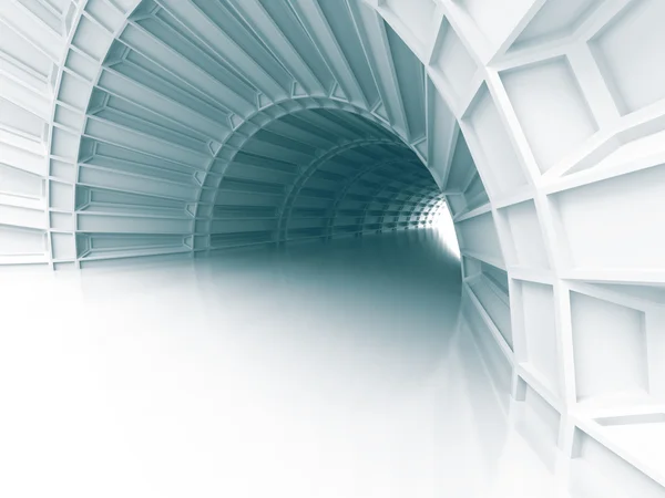 Abstract Architecture Tunnel With Light Background — Stock Photo, Image