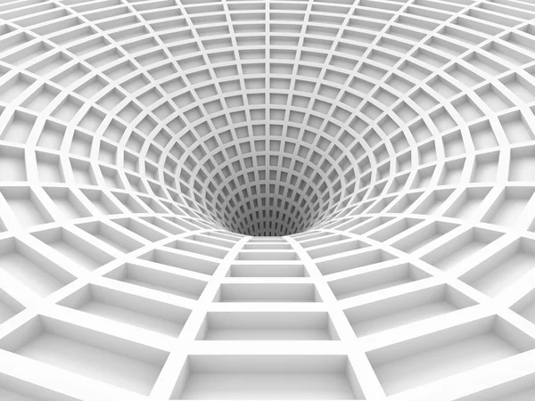 Abstract White Tunnel — Stock Photo, Image