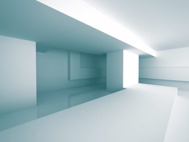 Soyut Modern boş odası iç 