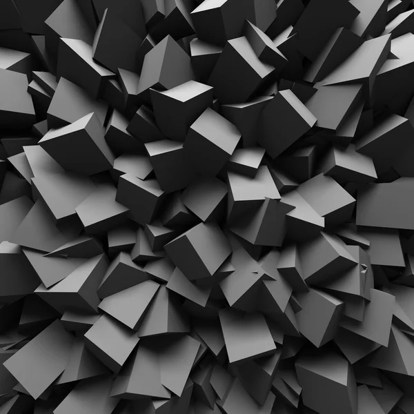 Abstract Dark Chaotic Wall Design — Stock Photo, Image