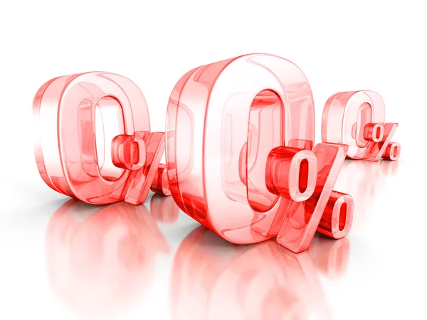 Sıfır yüzde kırmızı eğri işaretleri