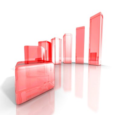 başarı kırmızı cam iş grafiği