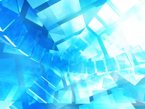Tecnologia virtual abstrato fundo azul — Fotografia de Stock