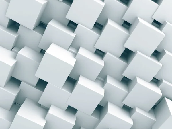 Abstracte witte blokjes muur achtergrond — Stockfoto