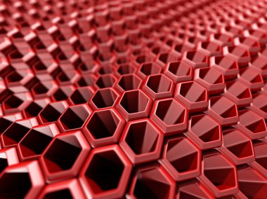 Kırmızı fütüristik zemin