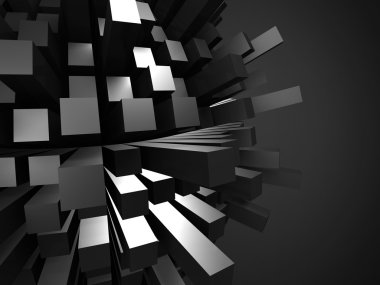 Soyut koyu parlak blok arka plan