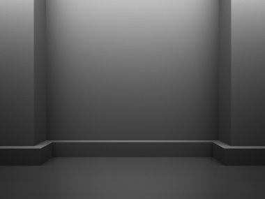 Soyut karanlık oda tasarım 