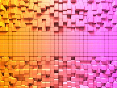 Bright Colorful Cubes Pattern  clipart
