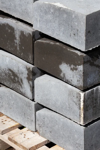 Stack Of Concrete Construction Blocks — Stock Photo, Image