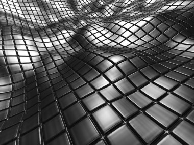 Soyut parlak gümüş Metal illüstrasyon