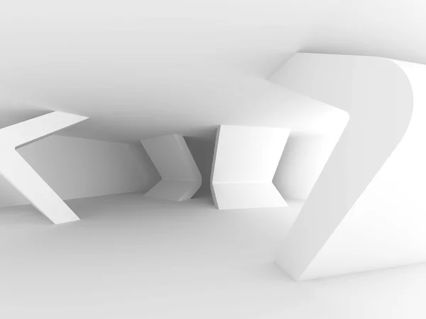 Biały minimalistyczny wystrój wnętrz — Zdjęcie stockowe