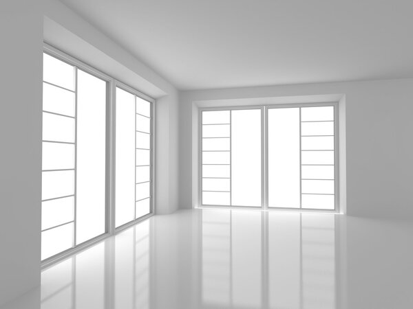 Empty White Room  