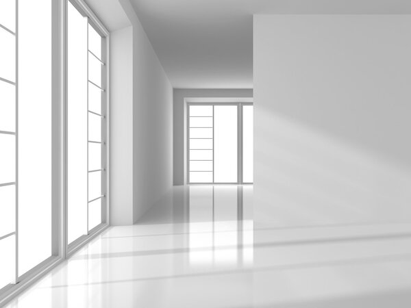 Пустая белая комната
  