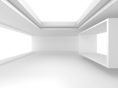 Soyut beyaz Geomatric iç 