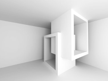 Geometrik beyaz arka plan