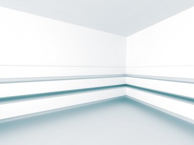 Beyaz minimalist Modern iç