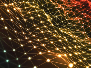 soyut geleceksel çokgen arkaplan