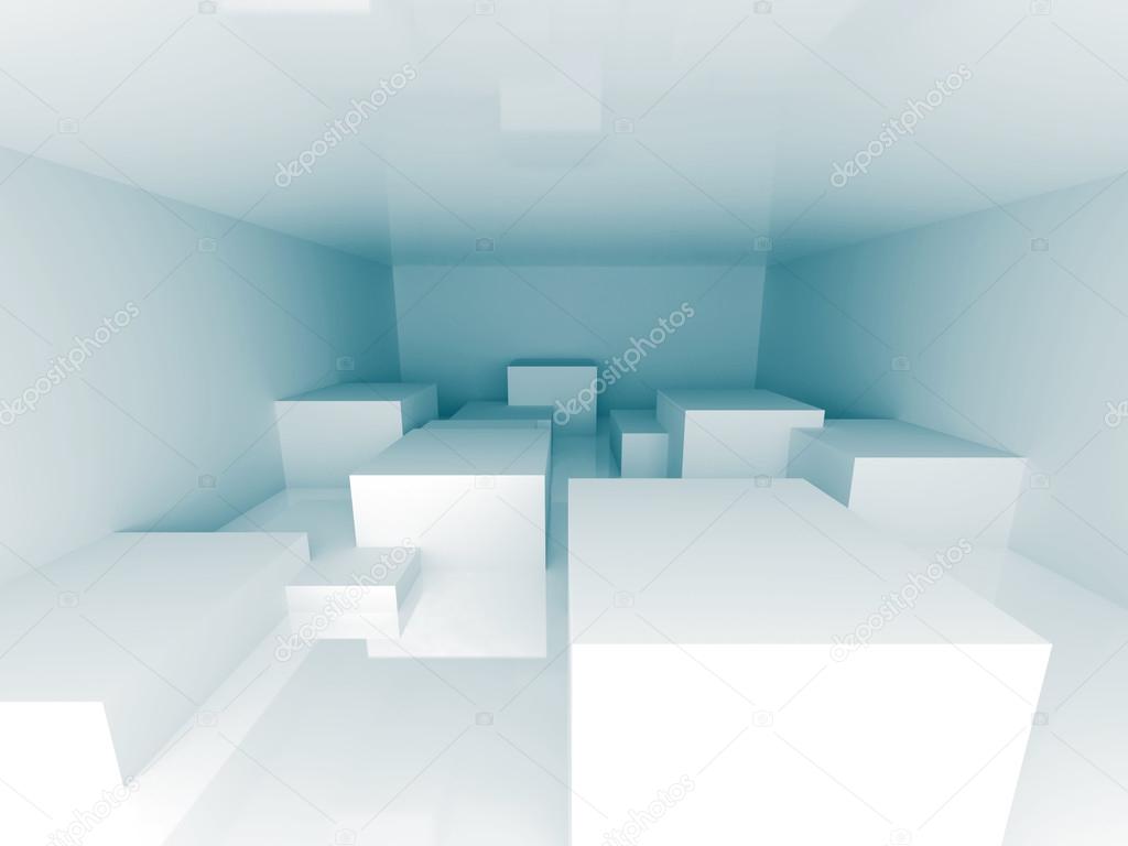 Abstract Blue Architecture Design Background