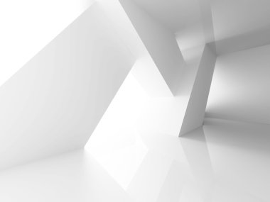 Soyut Modern boş odası iç