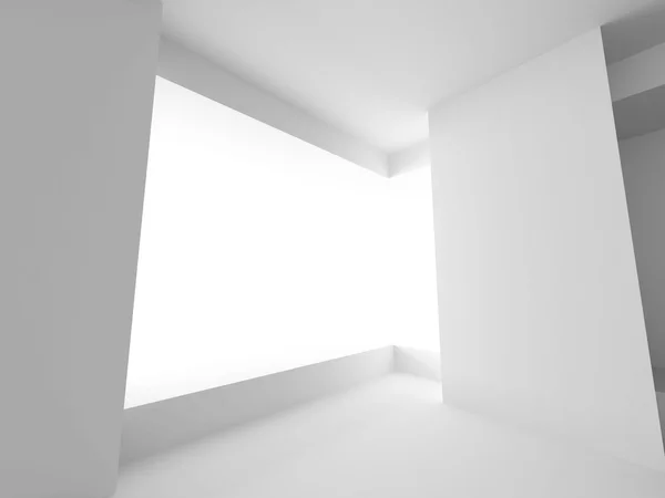 White Room med fönster ljus — Stockfoto