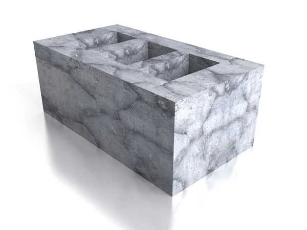 Bloco de tijolo de concreto — Fotografia de Stock