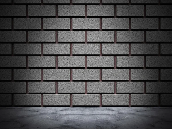 Dark brick wall with spot light — Stock Photo, Image