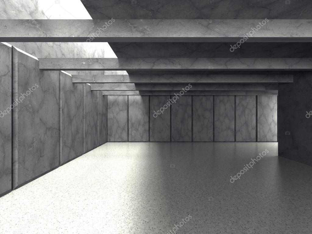 Abstract modern empty room