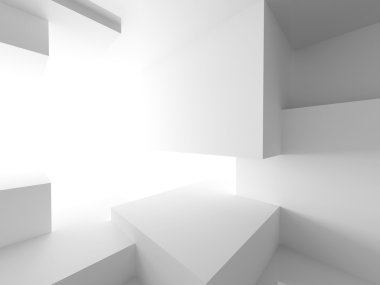 Beyaz mimari küpleri arka plan