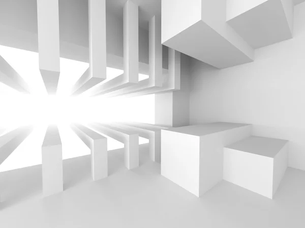 Біла абстрактна архітектура Фантастичний фон — стокове фото