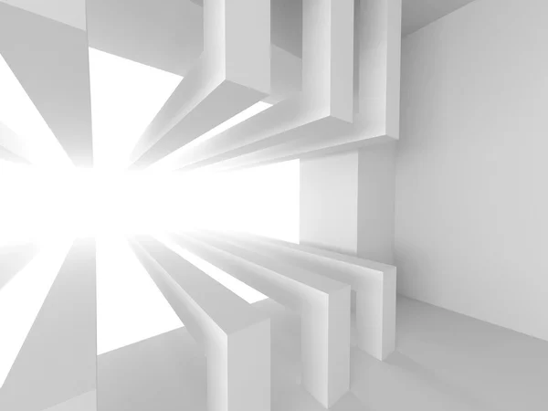 白の幾何学的なデザイン — ストック写真