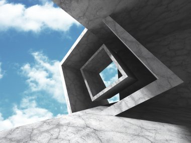 Beton tasarım mimari arka plan