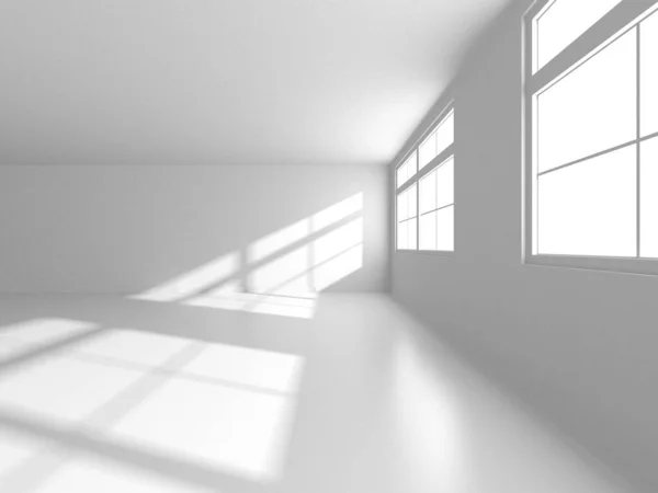 Illuminated Interior Design Empty Room Interior Background Render — Stock Photo, Image